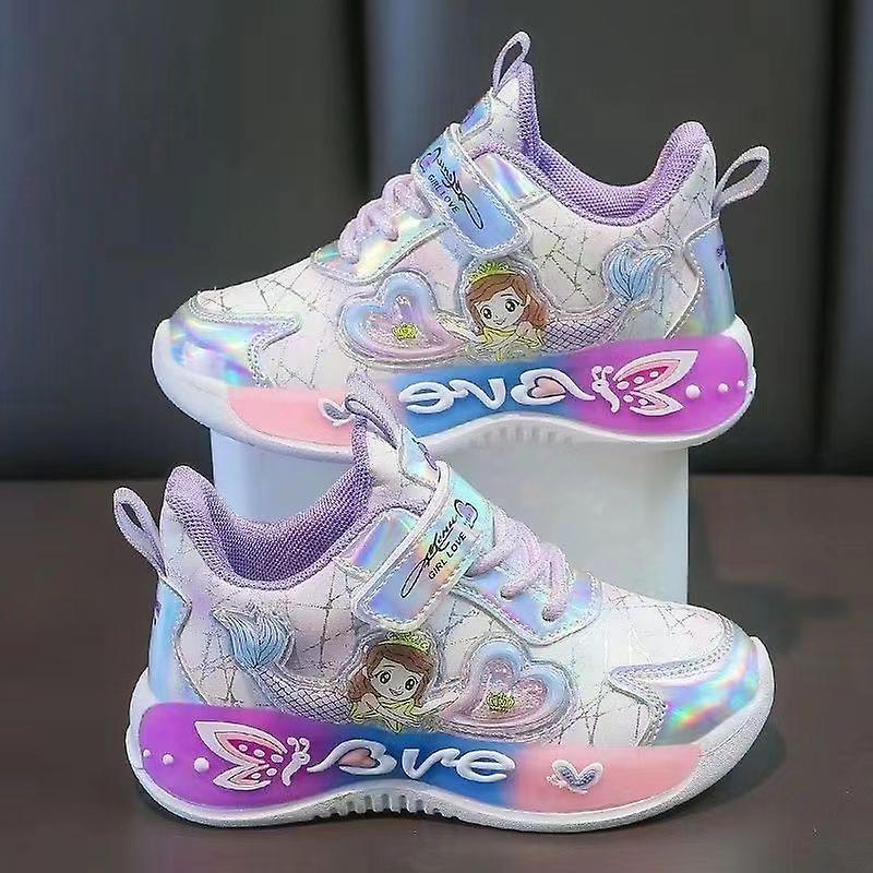 Zapatillas de sirena para niñas Zapatos ligeros para correr Retro