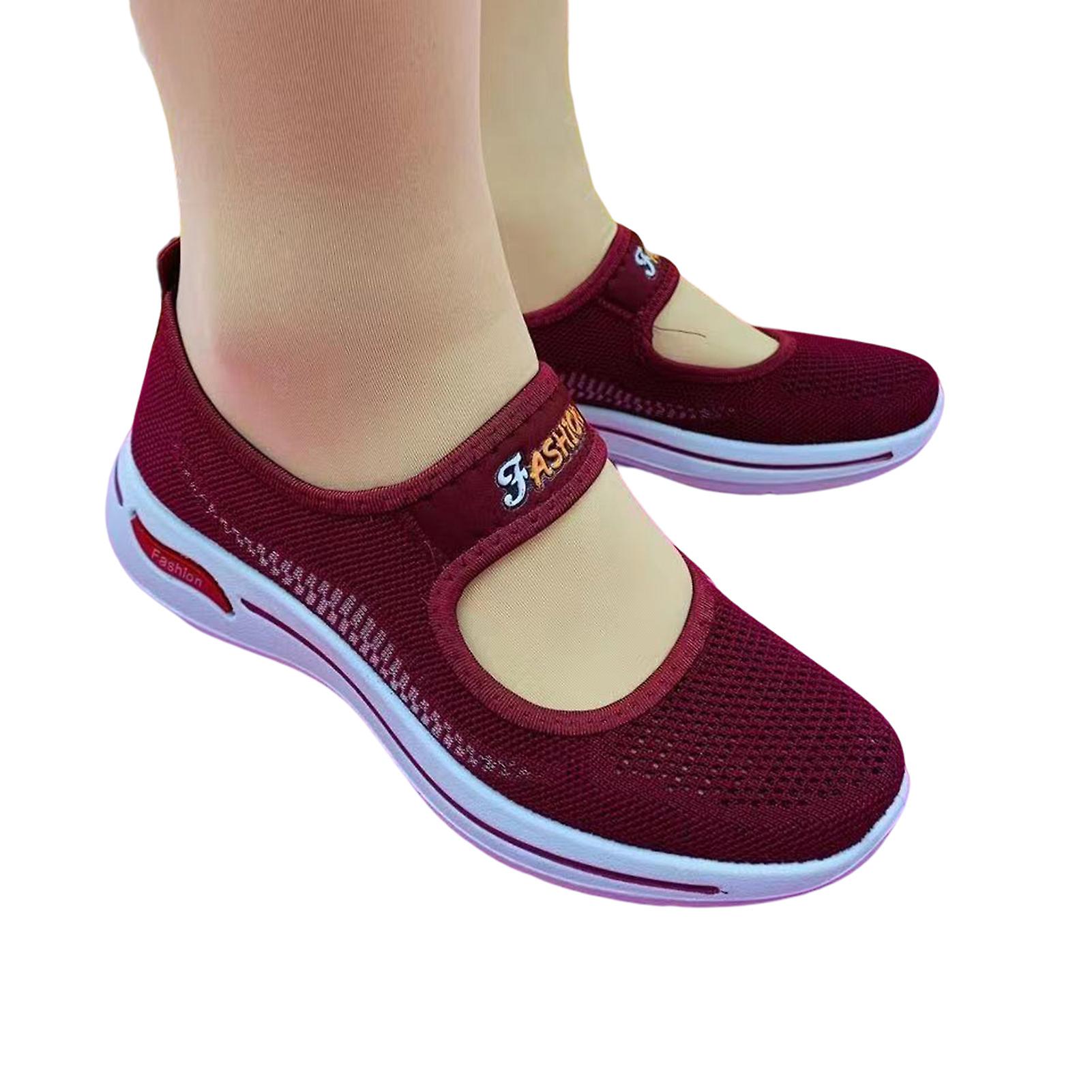 Annenin Kaymaz Ayakkabıları Anneler Günü Noel Günü Hediyesi İçin Yumuşak Tabanlı Düz Renk Düzlükler