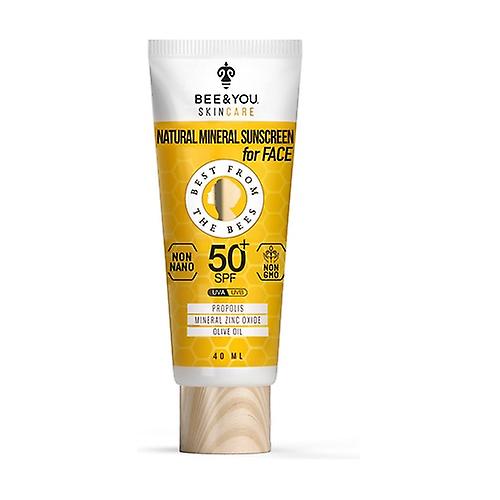 Face mineral sunscreen 50+ spf 40 ml of cream