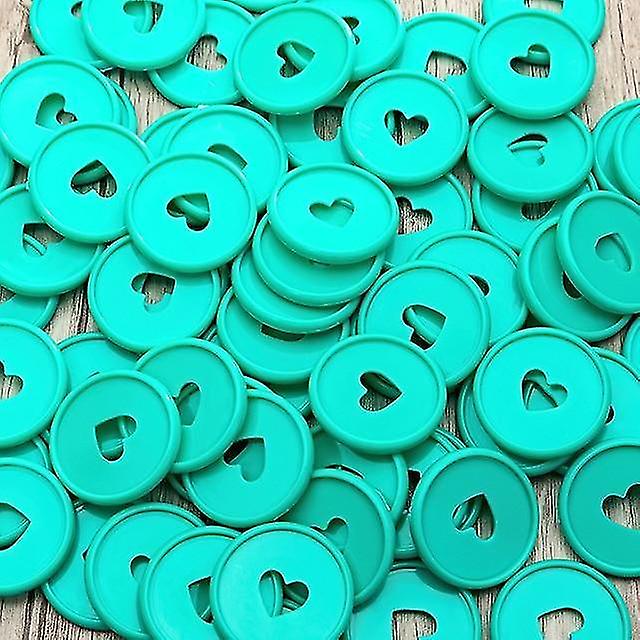 Green Heart Binder Buckle Disc Ring Mushroom Hole Round Binding