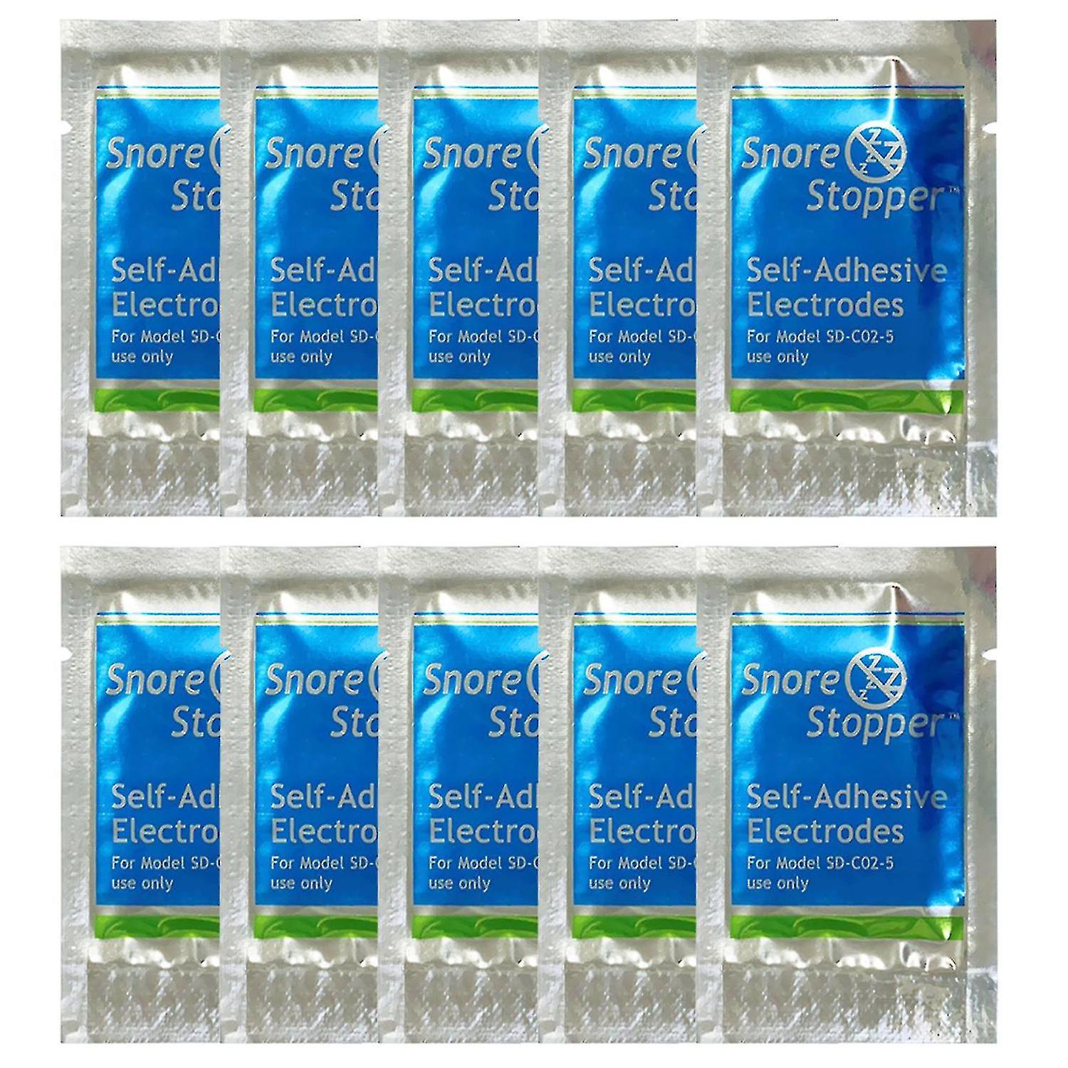 10pcs Self adhensive Electrodes Replacement Pad For Intelligent Snore Stopper Infrared Ray Detects W