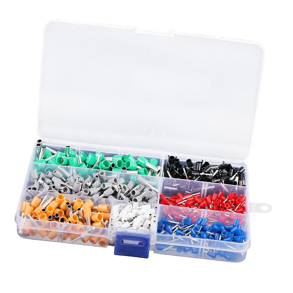 600Pcs/Pack Insulated Terminal Crimp Kit Wire Ferrules Insulated Connectors