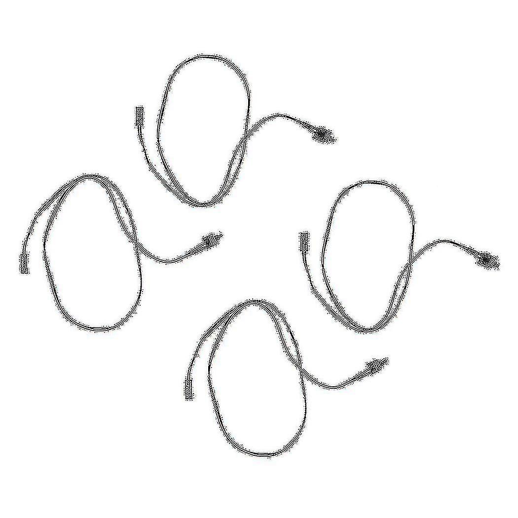 4 Pack 2 Pin Sw Pc Power Cable On / Off Push Button Atx Computer Switch Wire 45cm
