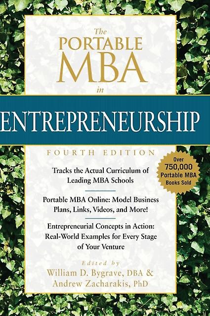 Portable Mba In Entrepreneurship by Andrew Babson College Zacharakis Hardback Book