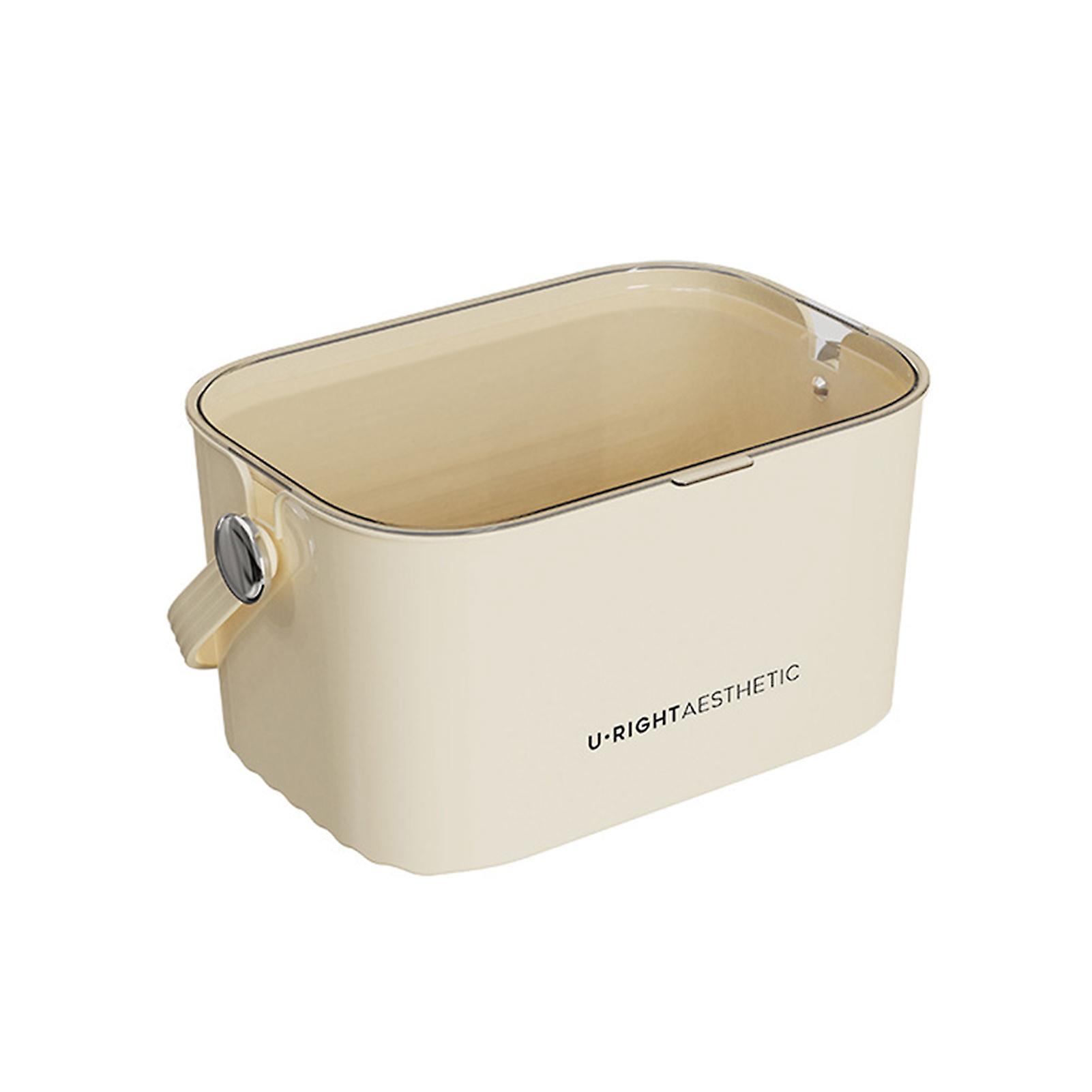 Bath Shower Organizer With Handles Waterproof Lidded Shower Basket