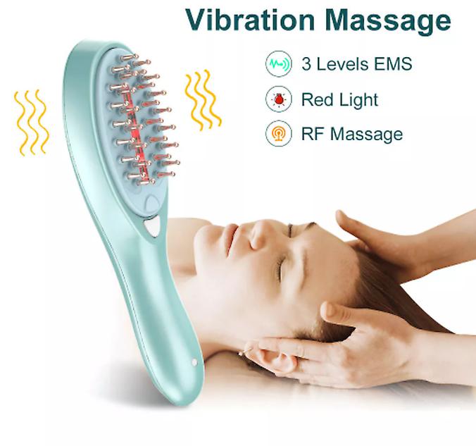Rayo infrarrojo Cuidado del cabello Peine de masaje eléctrico para