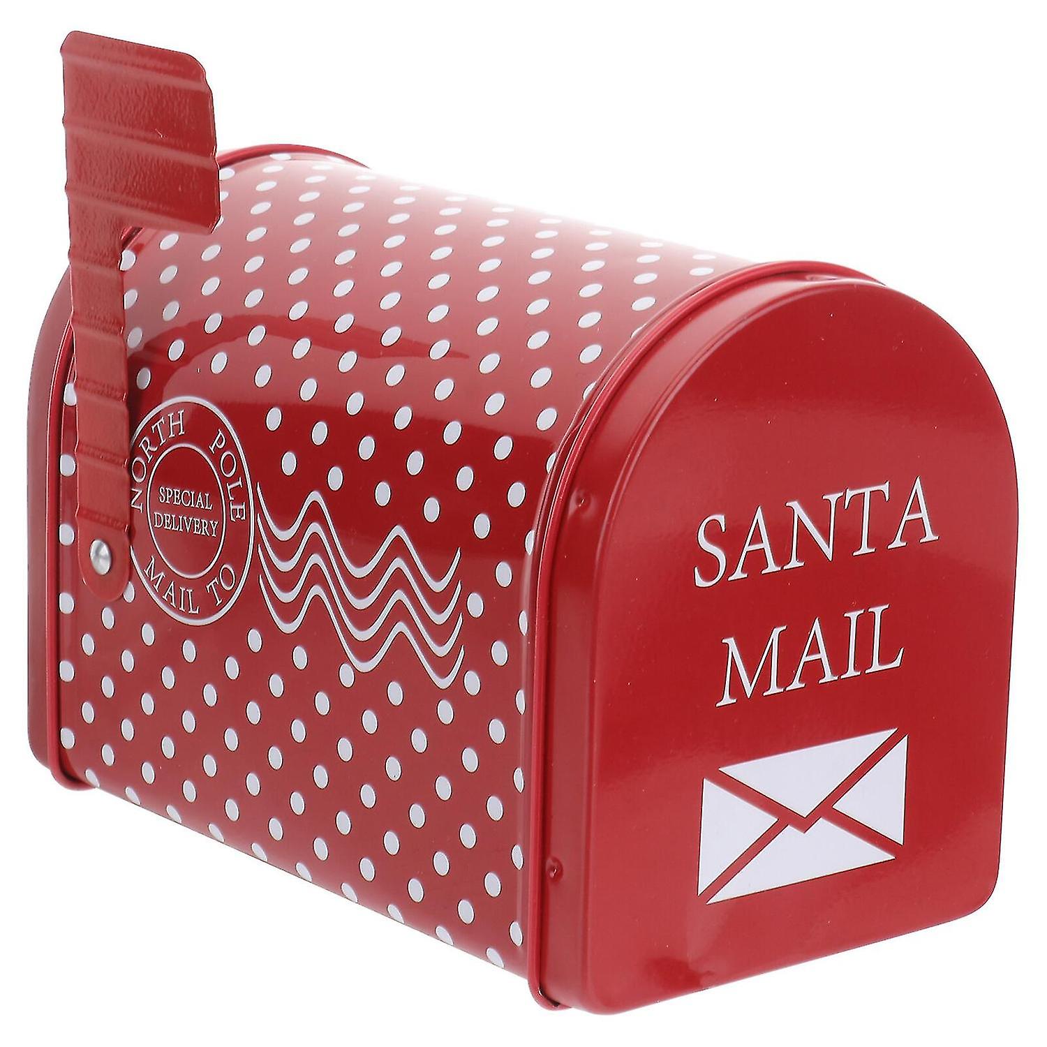 Mailbox Gift Box Tinplate Mailbox Candy Box Christmas Gift Box Christmas Post Box Candy Box