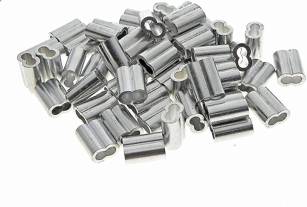 Aluminum Crimp Loop For 3mm Wire Rope And Cable (50) Gift