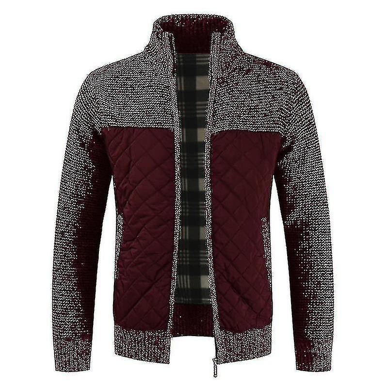 Männer Pullover Herbst Winter Warme Strickpullover Jacken Strickjacken Mäntel Herrenbekleidung Freizeit Strick Patchwork Pullover |Strickjacken