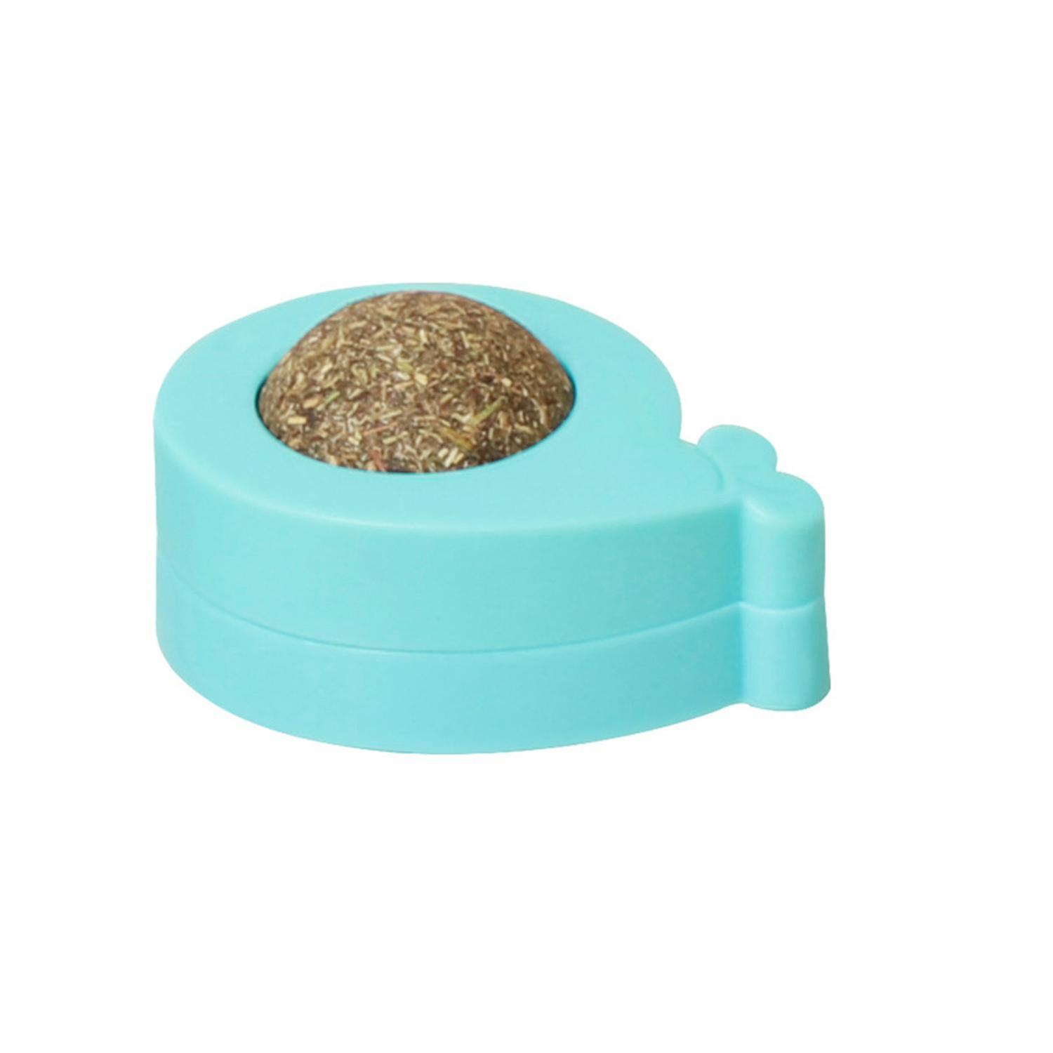 Cat Chew Toy 360 Degree Rotating Teeth Cleaning Pet Treat Catnip Ball Edible Cat Lick Treats Toy Pet