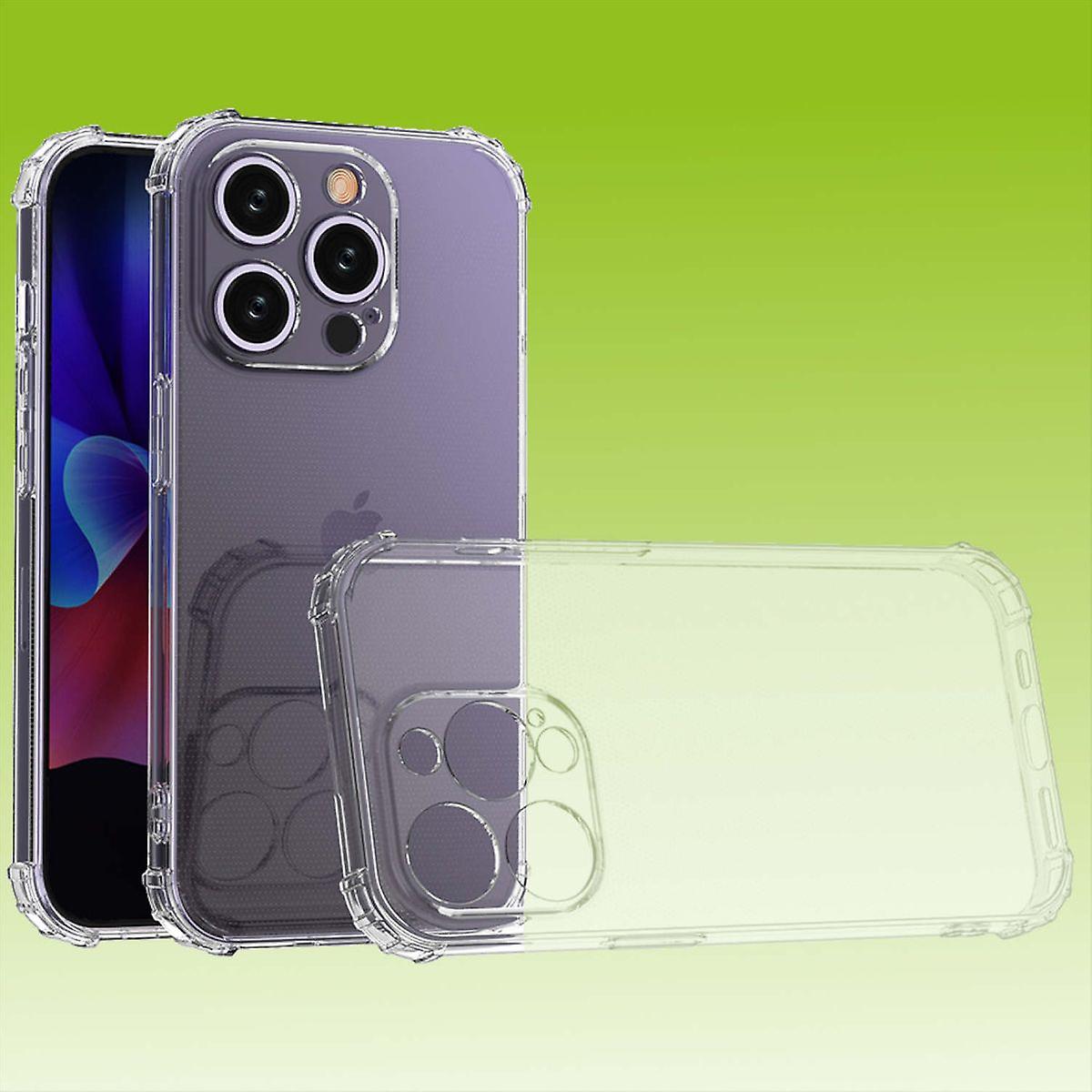 For Apple iPhone 15 Pro Shock TPU Protective Mobile Phone Case Transparent