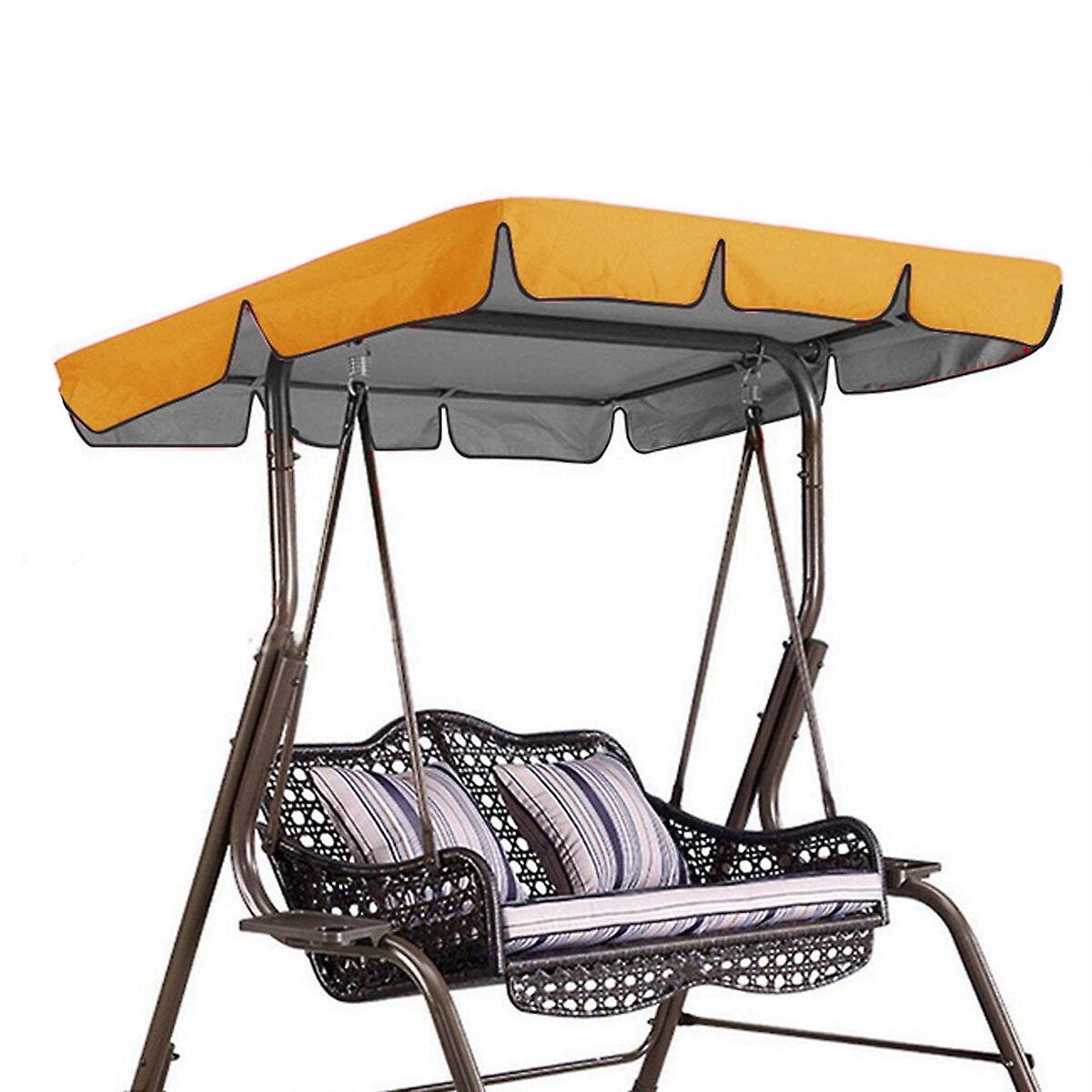 Three-seat Swing Ceiling Canopy Dust-proof Shade Waterproof For Outdoor Courtyard