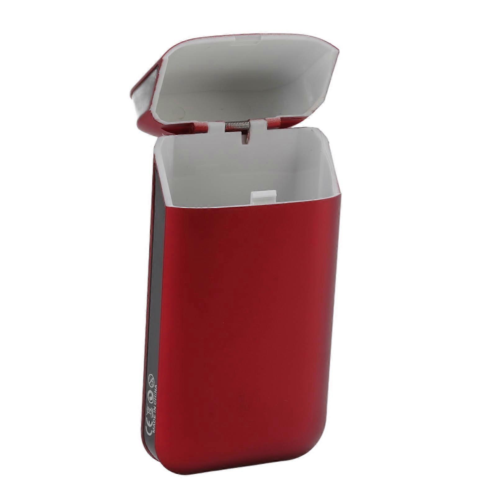 Cigarette Case Height Adjustable Thick Thin Cigarettes Dual Use Lighter Split Cigarette Case Holder Red A-B