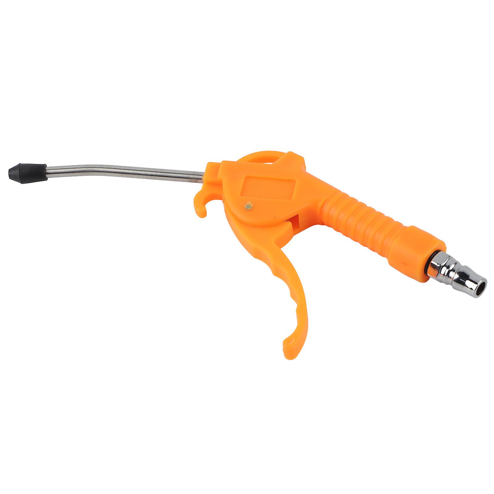 Uadme Pneumatic Dust Blowing Gun,Air Pressure Blow Gun Short Nozzle Dust Blowing Gun Industrial Tool Orange