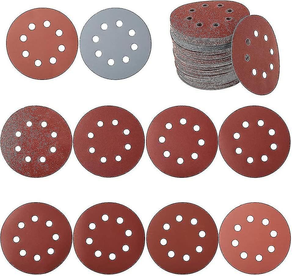100 Pcs Sanding Discs for Circular Sander Grinding