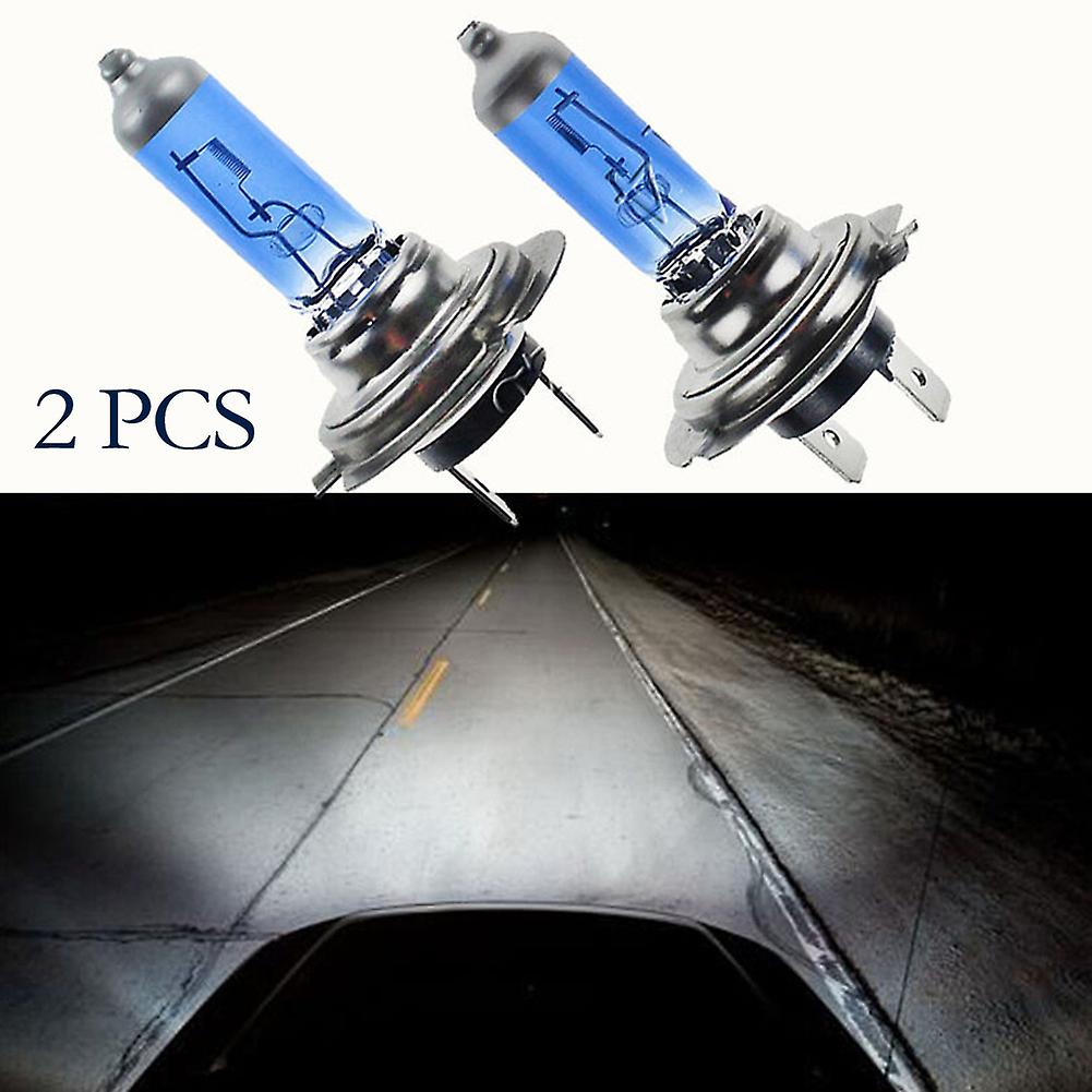 2Pcs 6000k Car Light Super Bright White H7 Halogen Lamps 12V Car HeadLight Bulb Car Replacement Bulb
