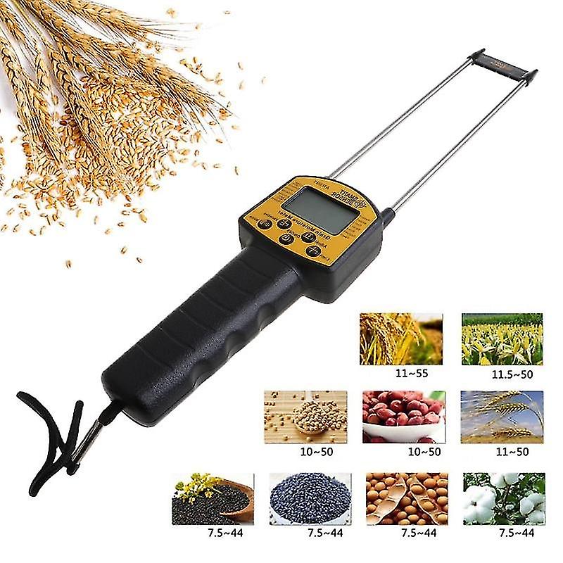 Grain Moisture Meter Lcd Digital Display Smart Sensor With Probe For Corn Wheat Rice Bean Wheat Flour Fodder Rapeseed Seed