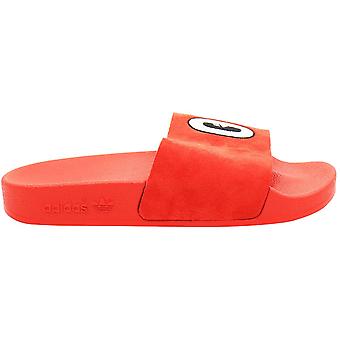 Adidas Originals Adilette Womens Slide Slip On Flip Flop Red Sandal CM8412