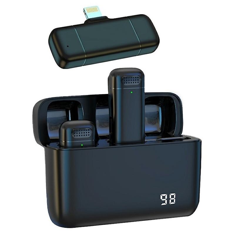 K13 2 in 1 Lavalier Wireless Microphone with 8 Pin Receiver