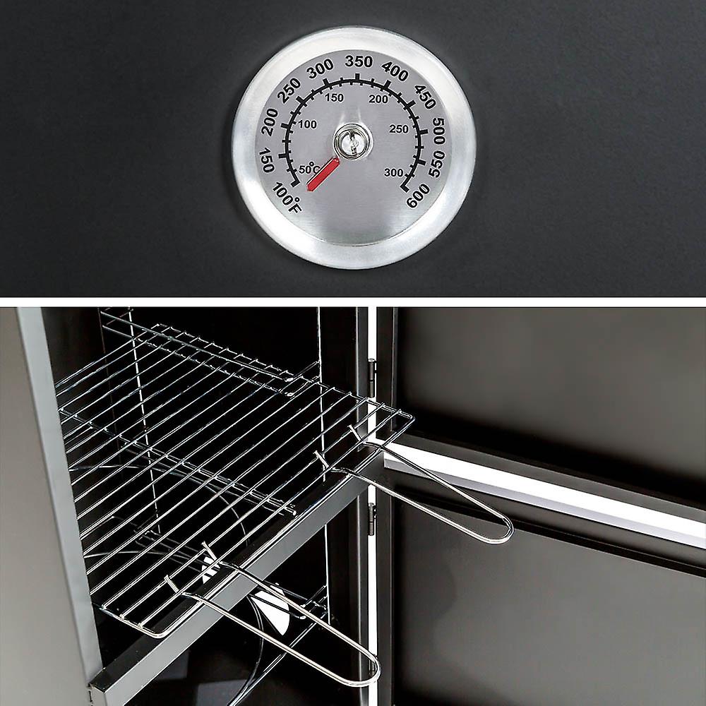 tectake Smoke oven / smoking oven black, powder coated metal Fruugo DK