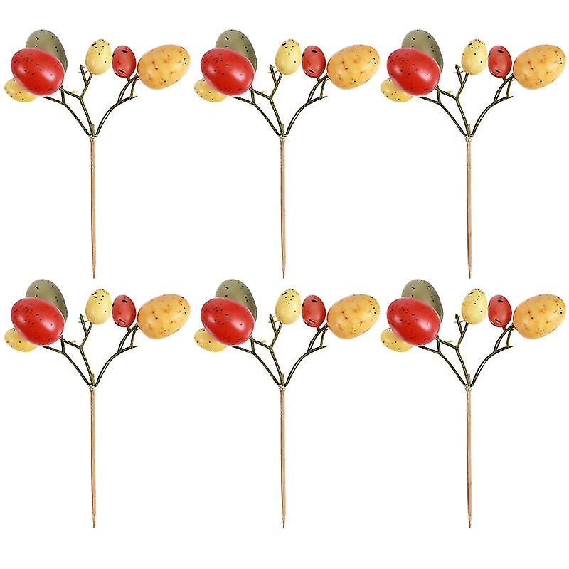 6pcs Easter Egg Plant