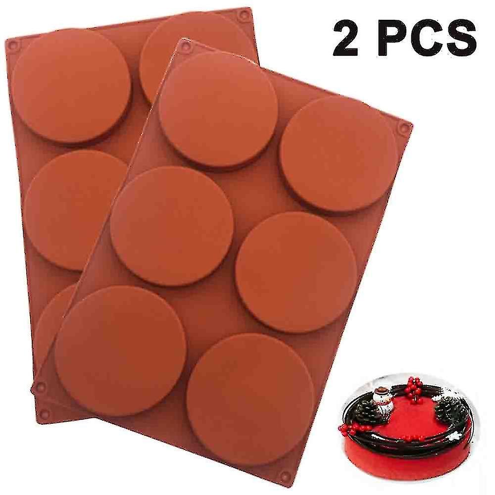 2pcs 4 Inch Silicone Cake Mold Baking Tool