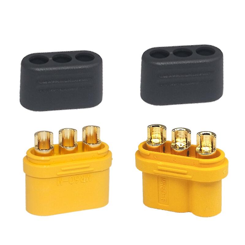 Amass MR60 Connector Brushless Motor ESC Male Female Docking Terminal Toy Model Accessories 3-Pin Te