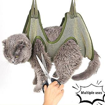 Cat Grooming Nail Cutting Anti Scratch Bite Fixed Bag Bath Trimming Restraint Bag Pet Beauty Hammock Hanging Pet Supplies Set