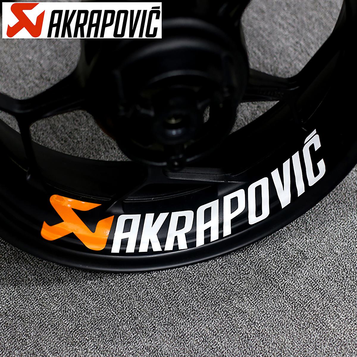 For Akrapovic Wheel Sticker Logo Reflective Decal Kit