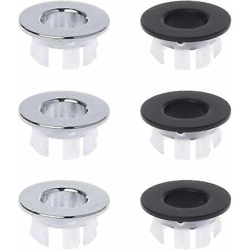 6 stycken handfat överflöde plugg diskbänk överflöde ring diskbänk överflöde ring diskbänk överflöde plugg lock