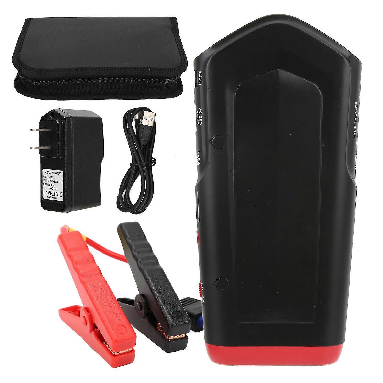 Universal Car Battery Starter 1000A Peak 12000mAh Multifunction Car Jump Starter with USB Fast Charge and LED LightUS Plug E2U611