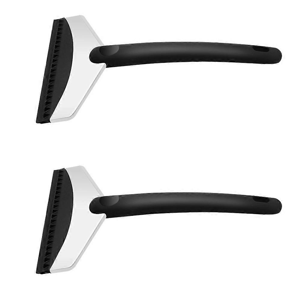 2 Pcs Multipurpose Tool Ice Shovel Frost Mirror Glass Wiper Windshield Scraper Snow Remover Cleaning