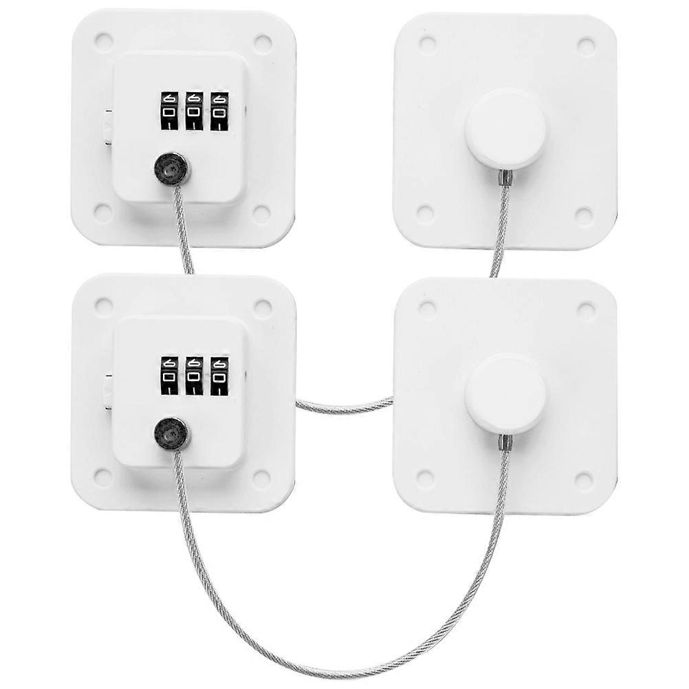 2pcs Refrigerator Locks Refrigerator Door Locks Fridge Locks Freezer Combination Locks