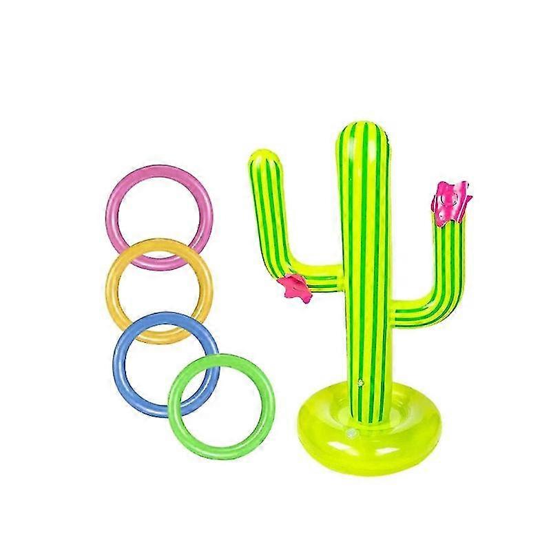 GYFDYM 5 Pcs Inflatable Cactus Ring Throwing Game Set For Birthday Party