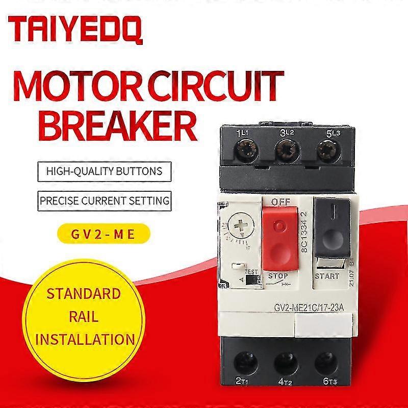 Gv2-me Motor Protection Circuit Breaker 3p Thermal Magnetic Type Motor Breaker Mpcb Circuit Breaker Push Button