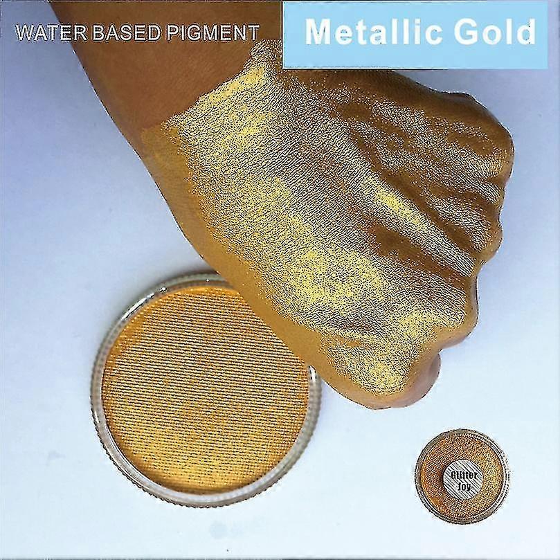 معدني ذهبي 30 جم / قطعة طلاء الوجه والجسم المائي الصباغ استخدام كبير في مهرجان حفلة الهوى دري
