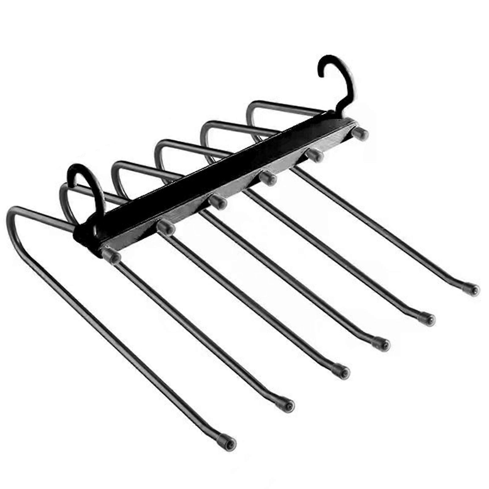 Space-Saving Pant Hanger Wet Dry Dual Use Clothes Hanging Rack for Wardrobe Closets
