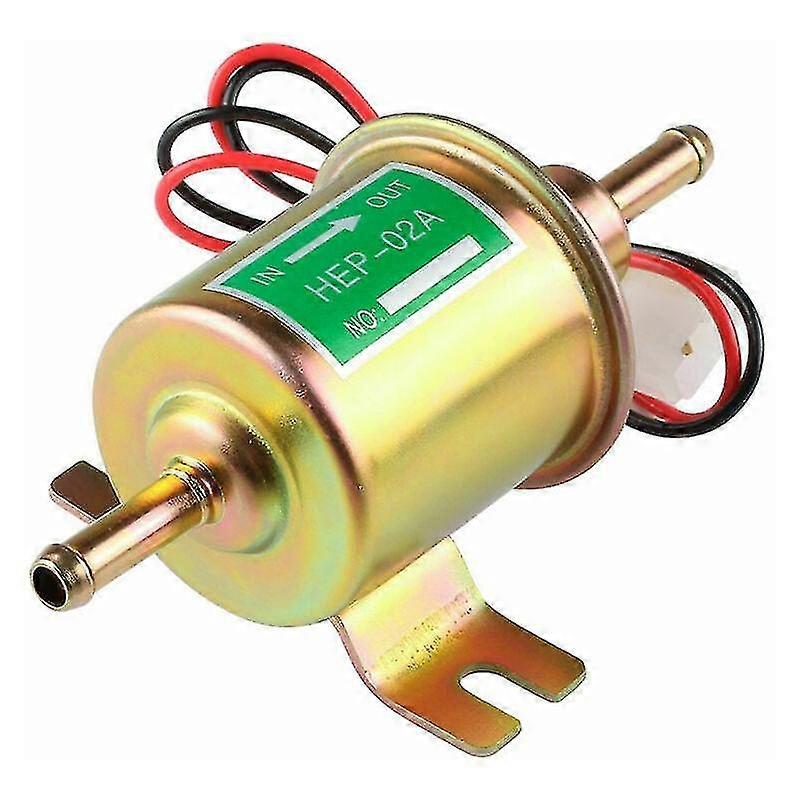 משאבת דלק חשמלית אוניברסלית 12v hep-02a hep02a משאבת דלק חשמלית דיזל בלחץ נמוך מתאימה לרוב אופנוע קרבורטור לרכב