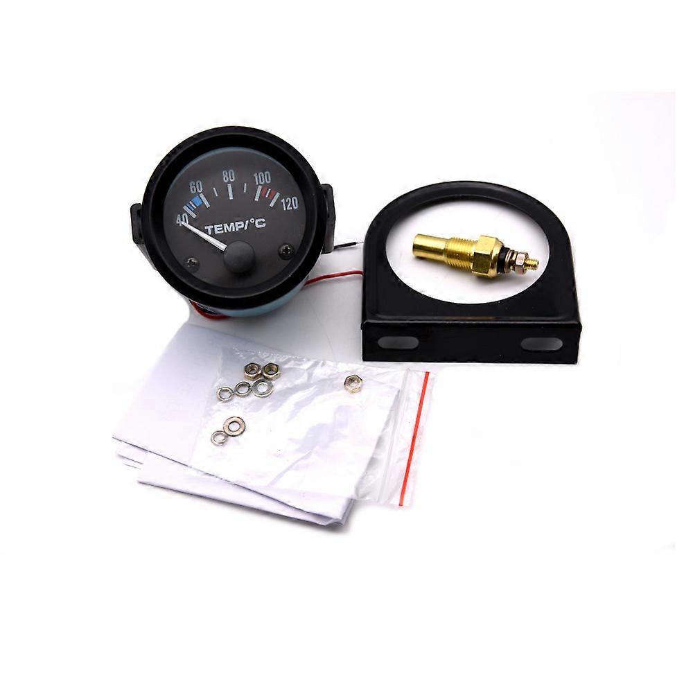 52mm Water Temperature Gauge 40~120 Celsius for Car Engine Digital Thermometer Water Temp Sensor Vehicle Meter Black Shell