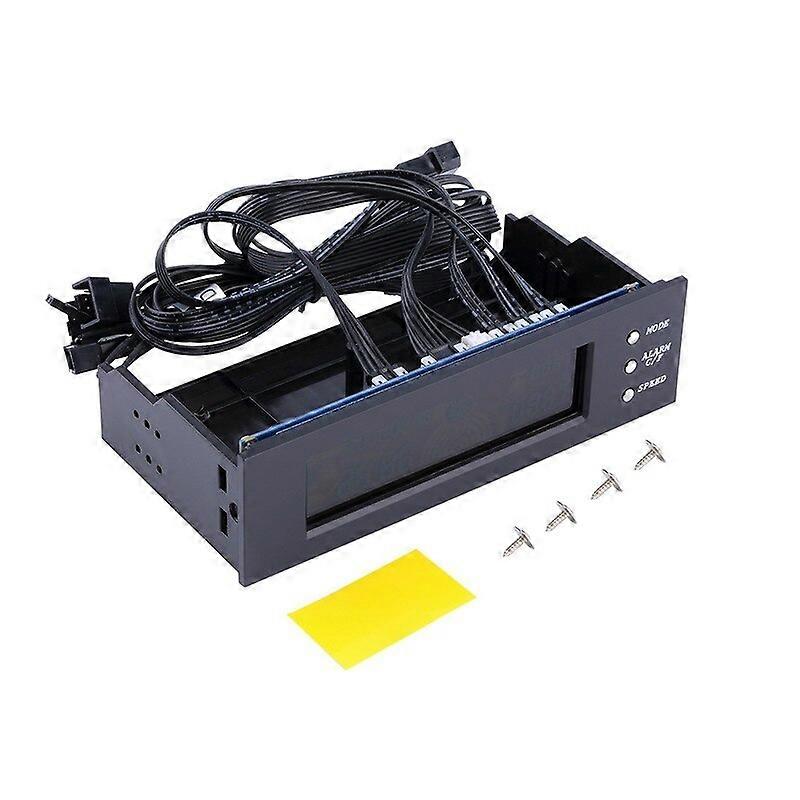 ! LCD Panel CPU Fan Speed Controller Temperature Display 5.25 inch PC Fan Speed Controller Drop Shipping