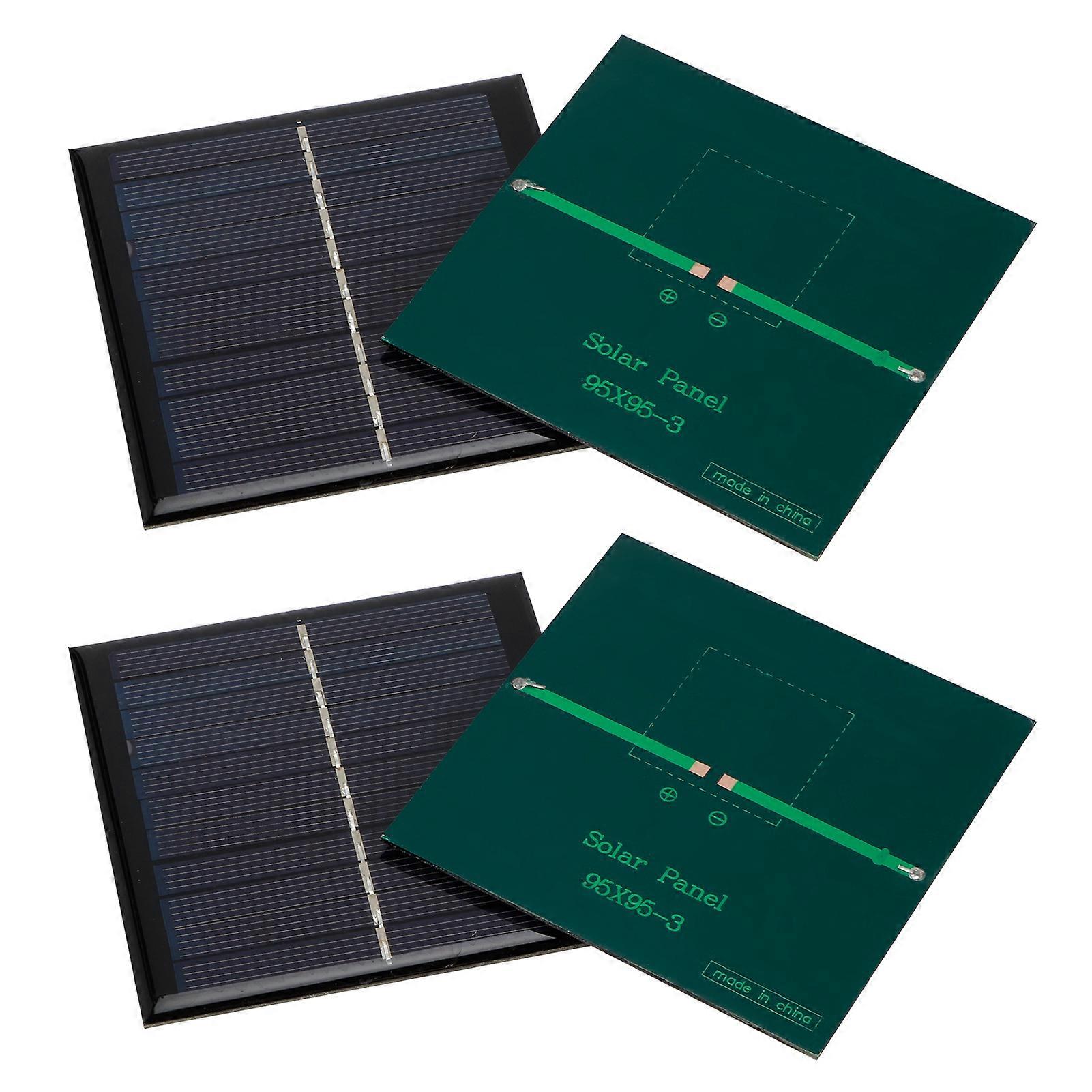 4pcs 1W 5.5V Micro Solar Panels High Conversion Rate Solar Cell Module 95 x 95mm