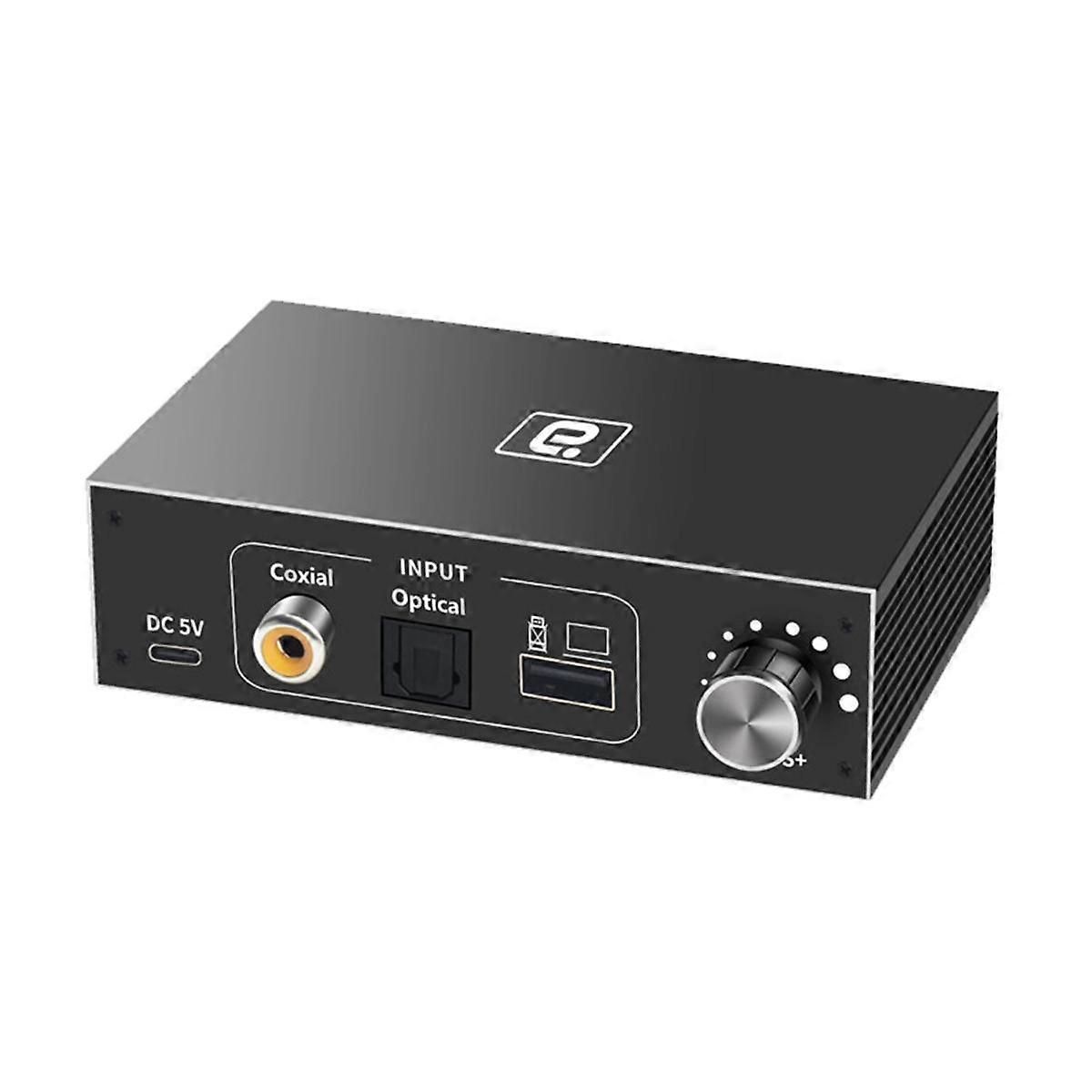192KHz HiFi Audio Decoder DAC Digital to Analog Converter Adapter TV Optical Coaxial USB OTG Headph