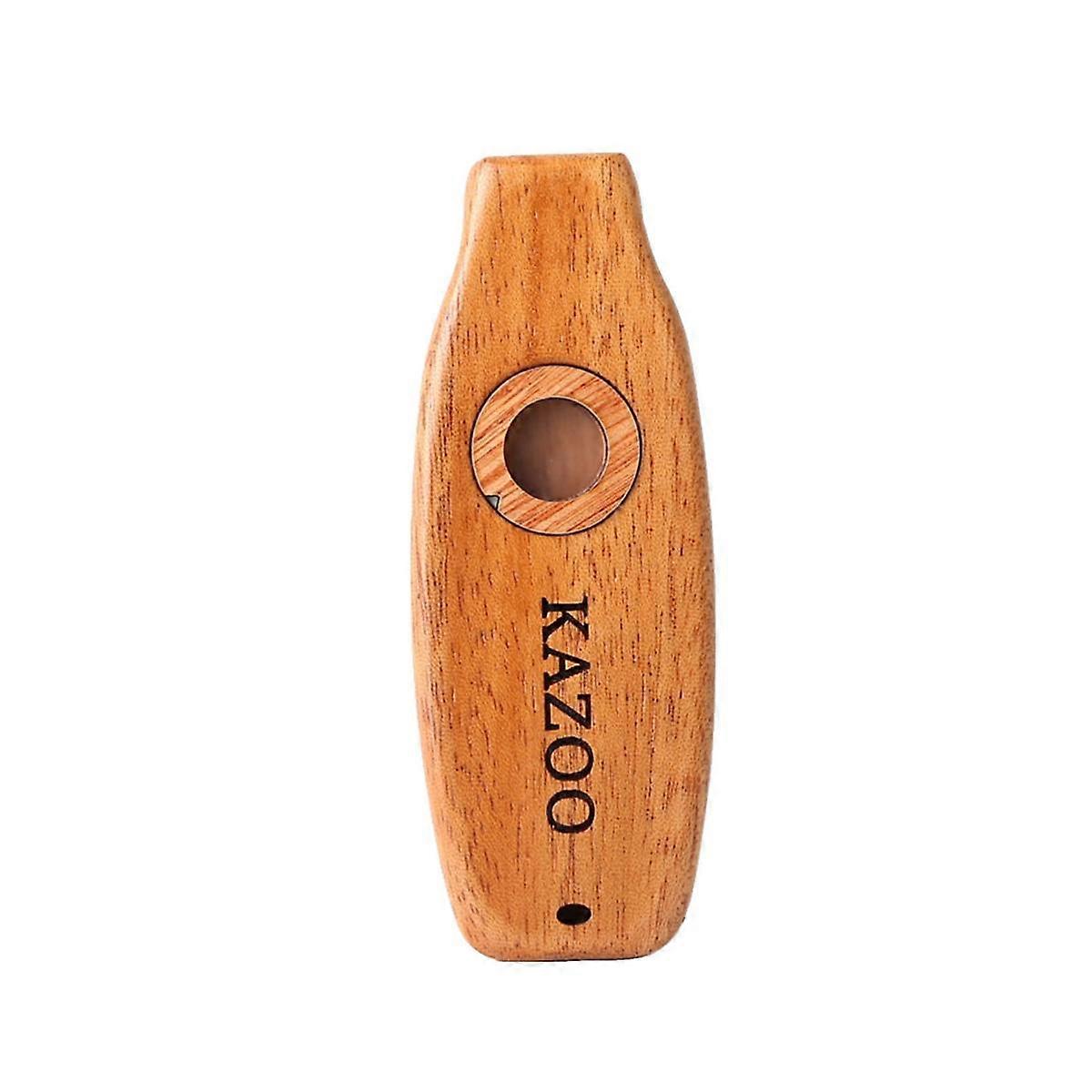 Kazoo Flute Wooden Kazoo Instruments Guitar Ukulele Accompaniment Patry Musical Instrument for Kids