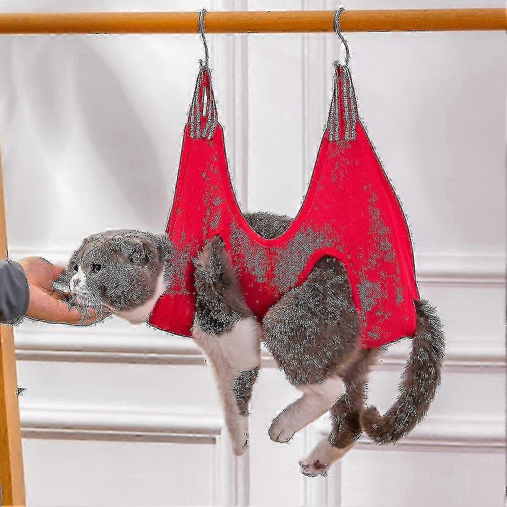 Cat Grooming Nail Cutting Anti Scratch Bite Fixed Bag Bath Trimming Restraint Bag Pet Beauty Hammock Hanging Pet Supplies Set -t