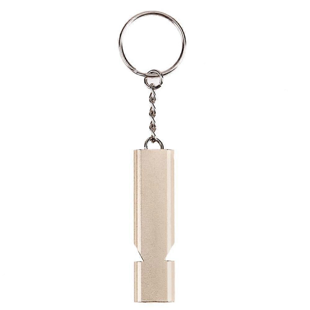 Mini Portable 150db Double Pipe High Decibel Outdoor Camping Hiking Survival Whistle Multi-Tools Emergency Whistle Keychain