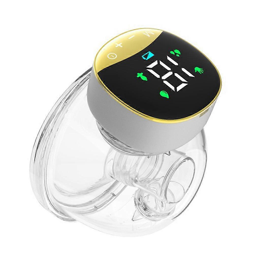 Wearable Breast Pump Portable Hands Free Electric Breast Pump for Breastfeeding LED Screen 4 Modes 12 Suction Low Noise with 180ml Storage Capacity