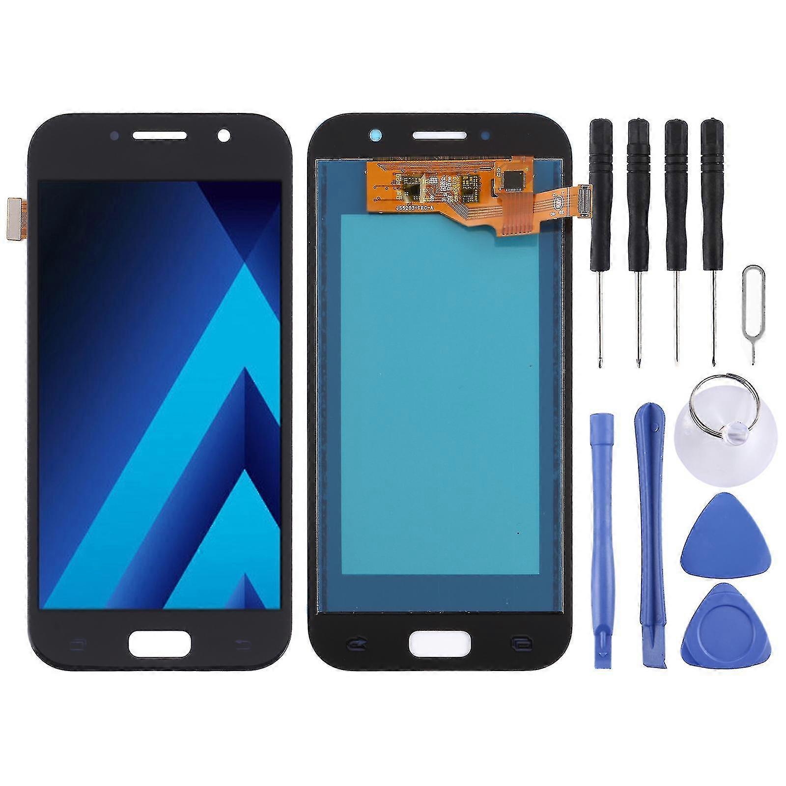 TFT-LCD-Bildschirm für Galaxy A5 (2017), A520f, A520f / ds, A520k, A520l, A520 mit Digitizer Full Assembly (TFT-Material) S (schwarz)