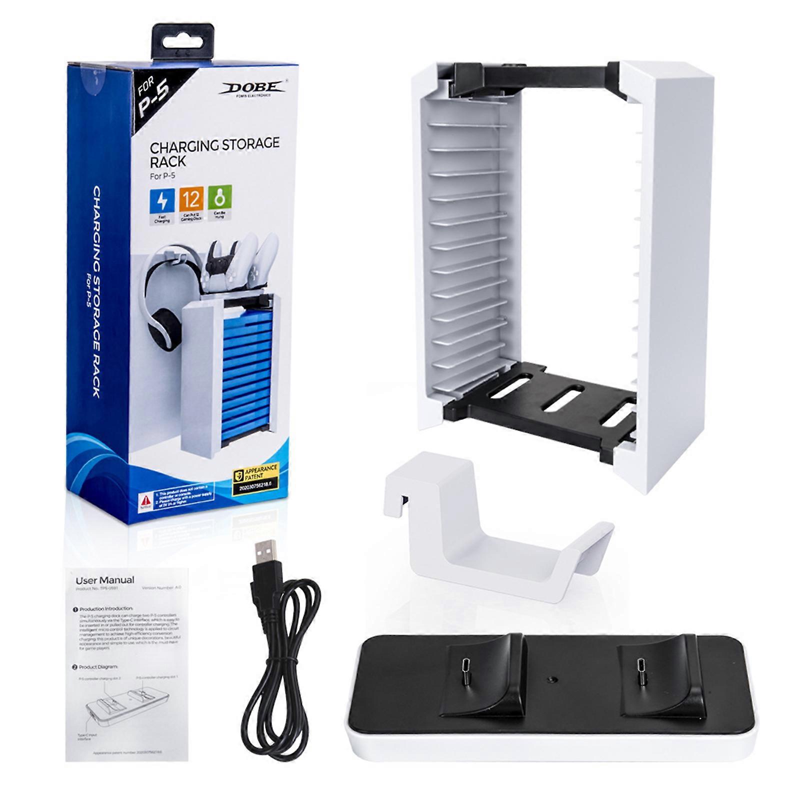 Charging Station Headsets Hanger Holder Game Disk Rack Suitable for