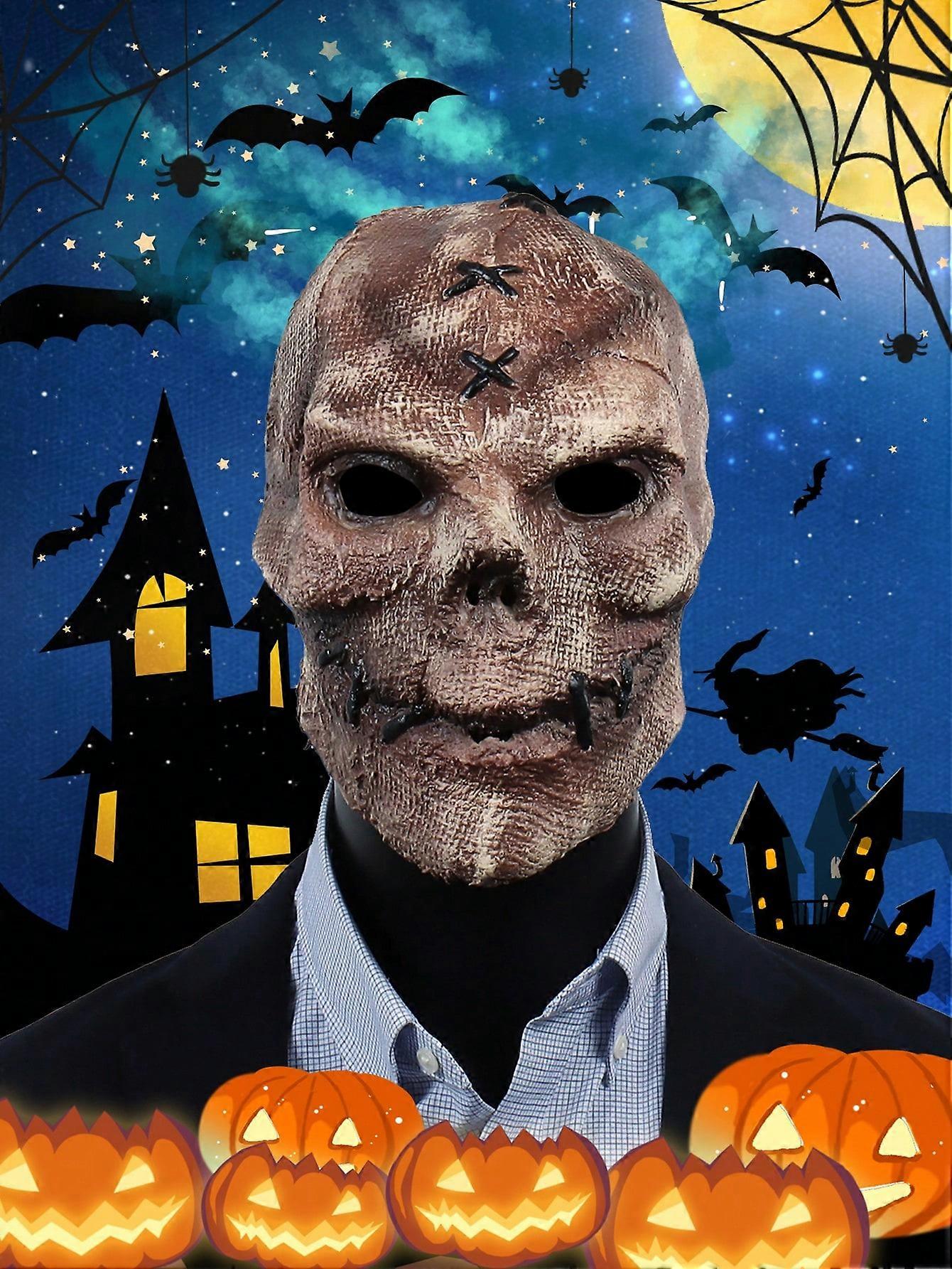 1 pc ליל כל הקדושים שלד מסיבת רחוב לטקס אימה שק גולגולת מסכת דחליל כיסוי ראש ליל כל הקדושים נשף מסכות מסיבת במה הצגה תלבושות אביזר