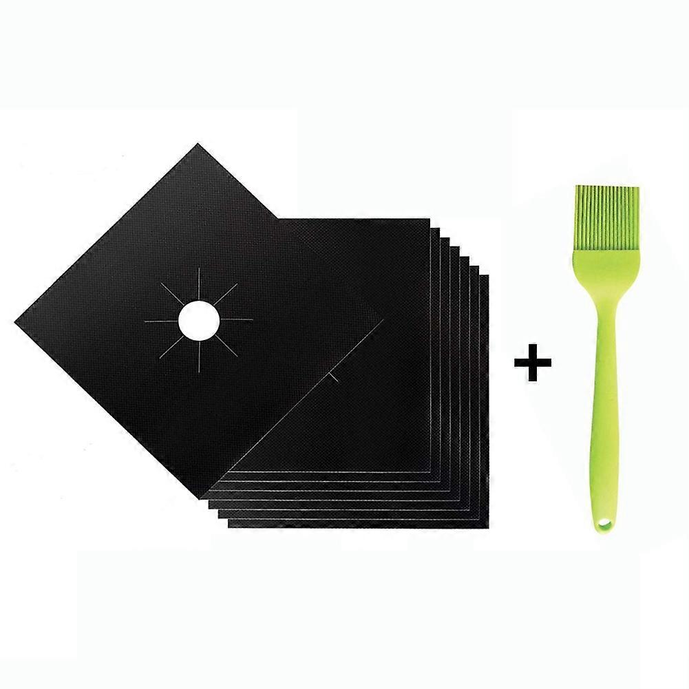 8Pcs Reusable Gas Stove Top Cooker Protector Heat Resistant Microwave Oven Cover Kaesi
